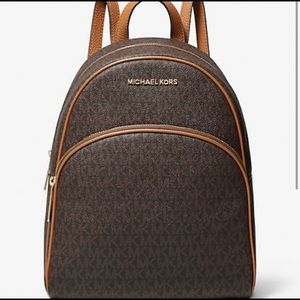 michael khors brown backpack